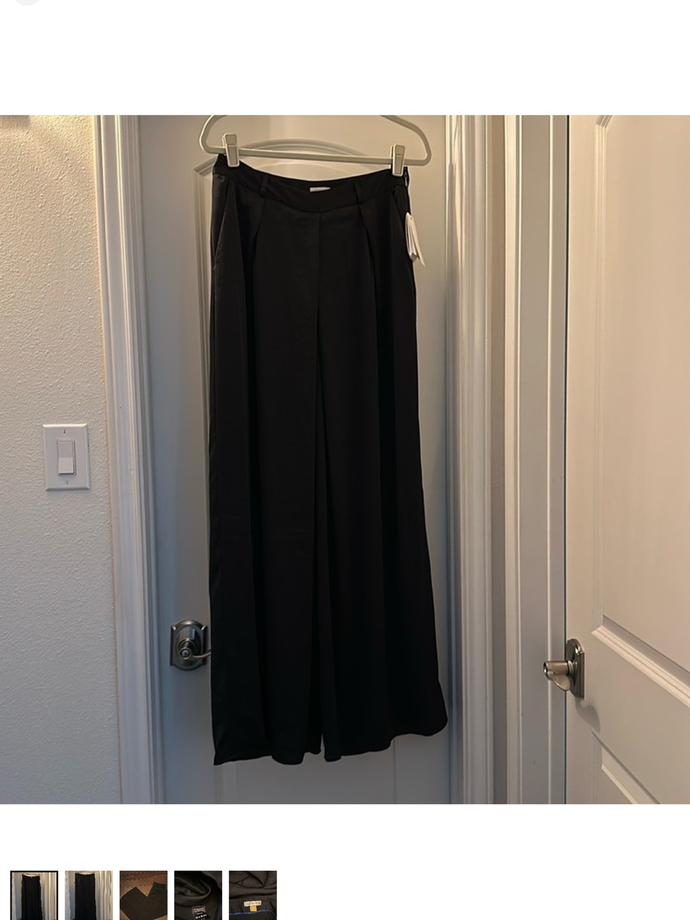 leifsdottir Black Wide-Leg Trousers